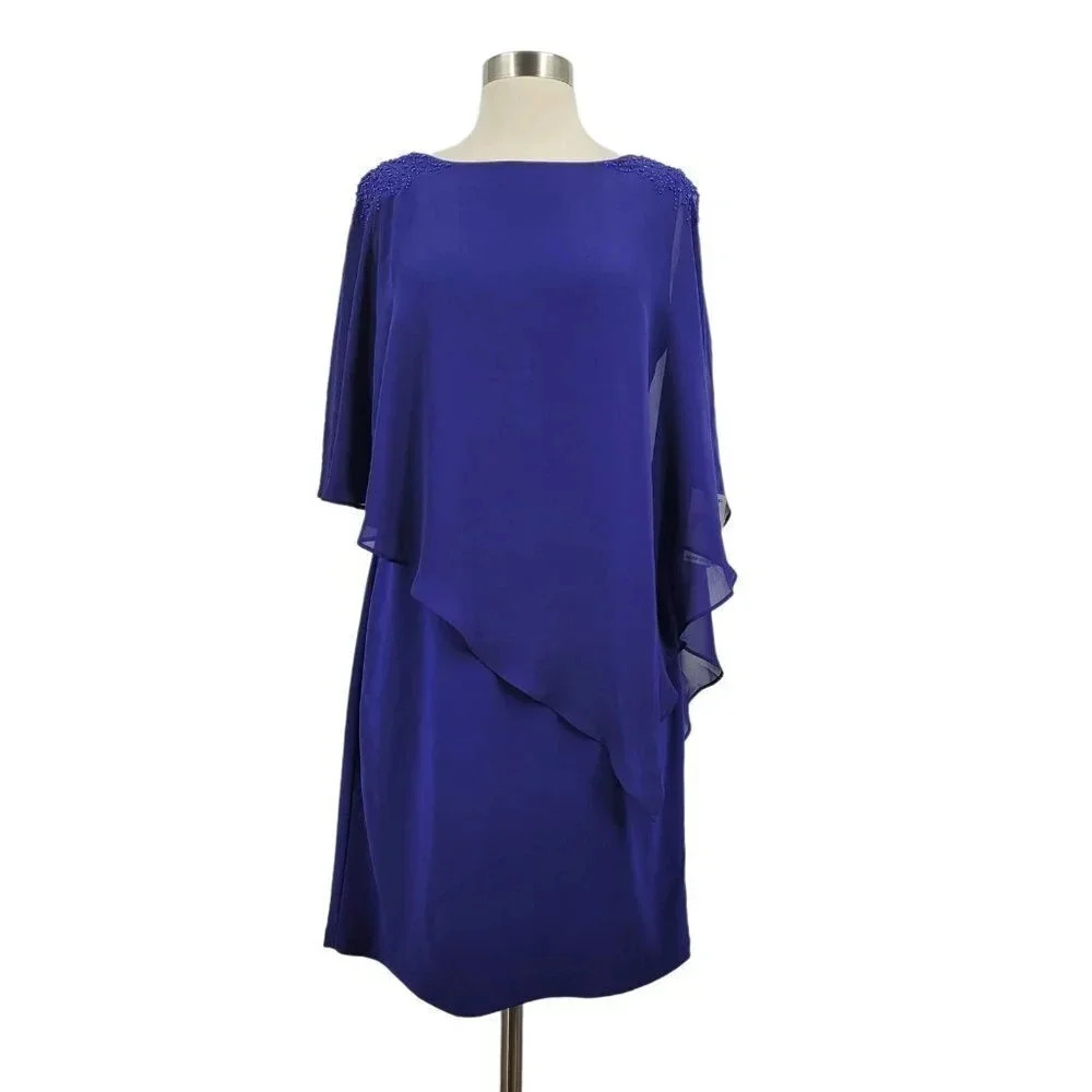 SL Fashions NY Women's Mother of the Bride Dress 9170368 in Iris SZ 10 NWT $119